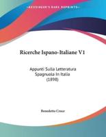 Ricerche Ispano-Italiane V1