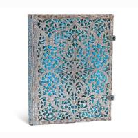 Maya Blue (Silver Filigree Collection) Ultra Lined Hardcover Journal