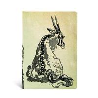 Solitary Oryx (Alistair Bell Collection) Midi Lined Hardcover Journal (Elastic Band Closure)