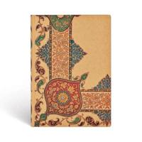 Visions of Paisley Ivory Kraft (Lyon Florals) Midi Lined Softcover Flexi Journal