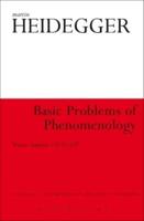 Basic Problems of Phenomenology: Winter Semester 1919/1920