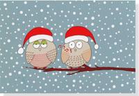 Whistling Owls Small Boxed Holiday Cards