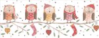 Woodland Owls Panoramic Boxed Holiday Cards