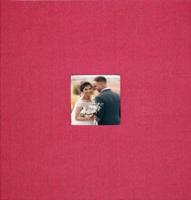 Burgundy Linen Photo Album (40 Self-Adhesive Pages)