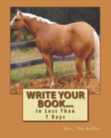 Write Your Book...
