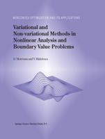 Variational and Non-Variational Methods in Nonlinear Analysis and Boundary Value Problems