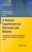 A Natural Experiment on Electoral Law Reform : Evaluating the Long Run Consequences of 1990s Electoral Reform in Italy and Japan