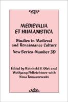 Medievalia Et Humanistica, No. 39