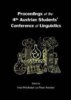 Proceedings of the 4th Austrian Students' Conference of Linguistics