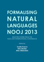 Formalising Natural Languages With NooJ 2013