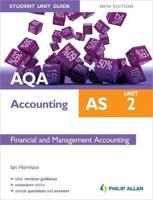 AQA AS Accounting. Unit 2 Financial and Management Accounting