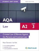 AQA A2 Law. Unit 3 Criminal Law (Offences Against the Person) and Contract Law