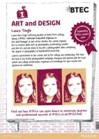 Options Evening - BTEC Creative Art and Design Case Study Poster
