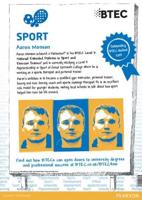 Options Evening - BTEC Sport Case Study Poster