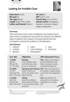 BC NF Lime B/3C Looking for Invisible Clues Guided Reading Card