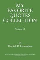 My Favorite Quotes Collection: Volume Iii
