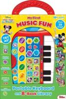 Disney Junior Mickey Mouse Clubhouse: My First Music Fun Portable Keyboard and 8-Book Library Sound Book Set