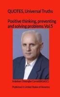 Positive Thinking, Preventing and Solving Problems