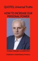 How to Increase Our Personal Power