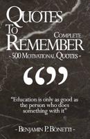 Quotes to Remember - Complete