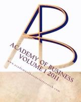 Academy of Business 2011 Volume 1