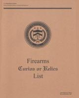 Firearms Curios or Relics List