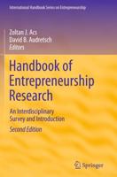 Handbook of Entrepreneurship Research : An Interdisciplinary Survey and Introduction