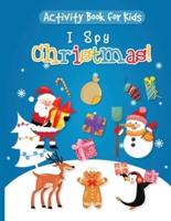 Activity Book for Kids - I Spy Christmas