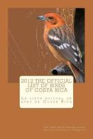 2012 The Official List of Birds of Costa Rica