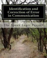 Identification and Correction of Error in Communication