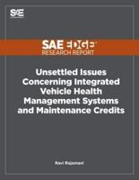 Unsettled Issues Concerning Integrated Vehicle Health Management Systems and Maintenance Credits