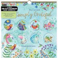 Simply Grateful 2021 12X12 Diecut Spiral Calendar