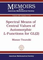 Spectral Means of Central Values of Automorphic L-Functions for GL(2)