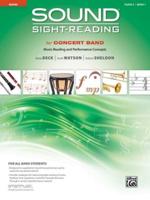 Sound Sight-Reading for Concert Band, Book 1