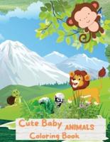 Cute Baby Animals Coloring Book