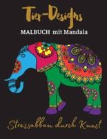 Tier-Designs MALBUCH Mit Mandala