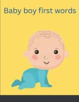 Baby boy first words