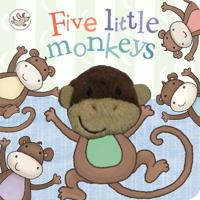 Little Learners Five Little Monkeys Finger Puppet Book