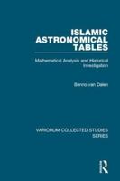 Islamic Astronomical Tables