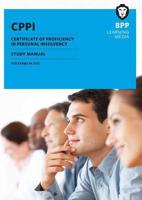 Certificate of Proficiency in Personal Insolvency. Study Manual