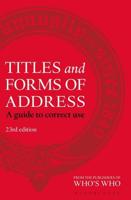 Titles and Forms of Address