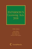 Paterson's Licensing Acts 2018