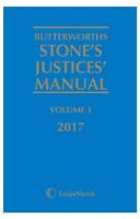 Butterworths Stone's Justices' Manual 2017