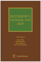 Paterson's Licensing Acts 2019