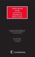 Tristram and Coote's Probate Practice. Second Supplement