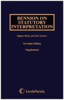 Bennion on Statutory Interpretation First Supplement