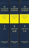All England Law Reports Consolidated Tables and Index, 1936-2020