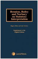 Bennion on Statutory Interpretation. Supplement