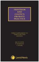 Tristram and Coote's Probate Practice. Third Supplement to the Thirty-Second Edition