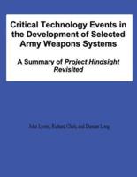 Critical Technology Events in the Development of Selected Army Weapons Systems